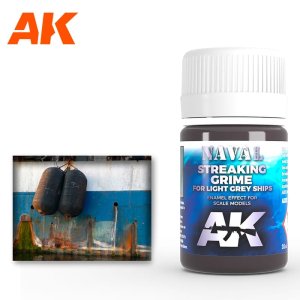 AK INTERACTIVE 305 - Naval - Streaking Grime For Light Grey Ships