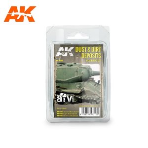AK INTERACTIVE 4060 - Dust & Dirt Deposits Weathering Set