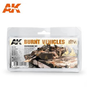 AK INTERACTIVE 4120 - Burnt Vehicles Weathering Set