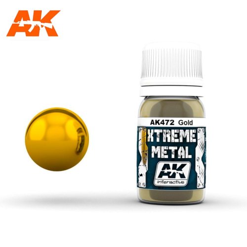 Go to product AK INTERACTIVE 472 - Xtreme Metal - Gold 30 ml