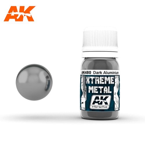 Go to product AK INTERACTIVE 480 - Xtreme Metal - Dark Aluminium 30 ml