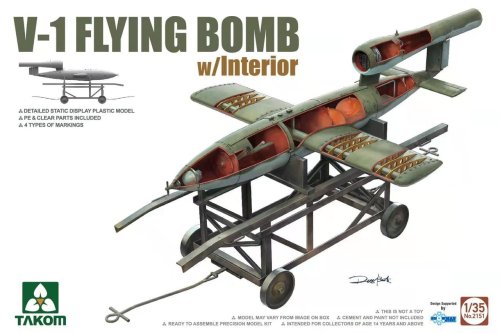 Go to product Takom 2151 - 1:35 V-1 Flying Bomb w/Interior