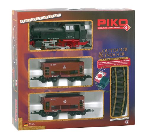 Go to product Piko 37100 G Kolejka elektryczna z parowozem BR80 i wagonami towarowymi DB