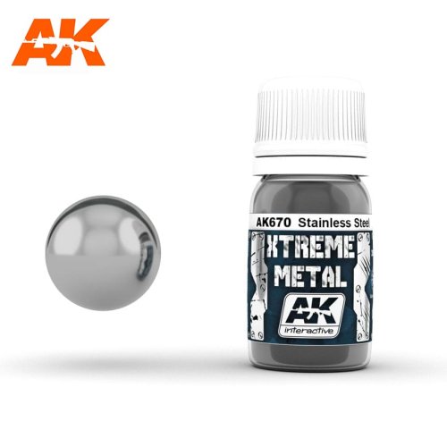 Go to product AK INTERACTIVE 670 - Xtreme Metal - Stainless Steel 30 ml