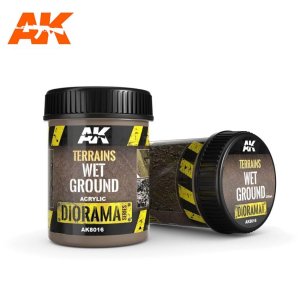 AK INTERACTIVE 8016 - Terrains Wet Ground 250 ml - Diorama Series