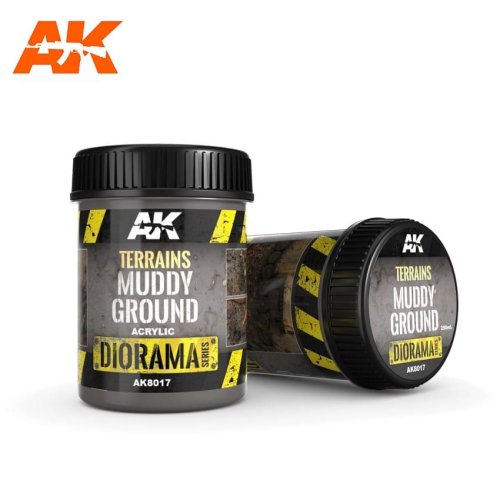 Go to product AK INTERACTIVE 8017 - Terrains Muddy Ground 250 ml - Diorama Series