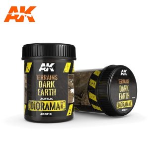 AK INTERACTIVE 8018 - Terrains Dark Earth 250 ml - Diorama Series