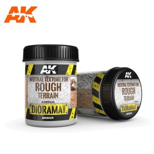 AK INTERACTIVE 8025 - Neutral Texture for Rough Terrain 250 ml - Diorama Series