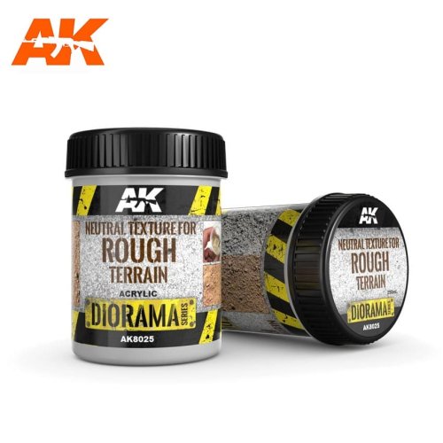 Go to product AK INTERACTIVE 8025 - Neutral Texture for Rough Terrain 250 ml - Diorama Series