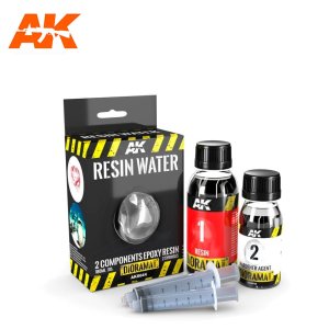 AK INTERACTIVE 8044 - Resin Water 2 Components Epoxy Resin 180 ml - Diorama Series