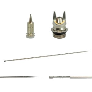 HARDER & STEENBECK 126834 - 0,2 mm nozzle conversion set with an open needle guard for H&S CRplus airbrushes