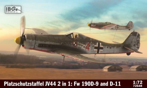 Go to product IBG 72548 - 1:72 2in1 Platzschutzstaffel JV 44 Focke Wulf Fw 190D-9 and D-11