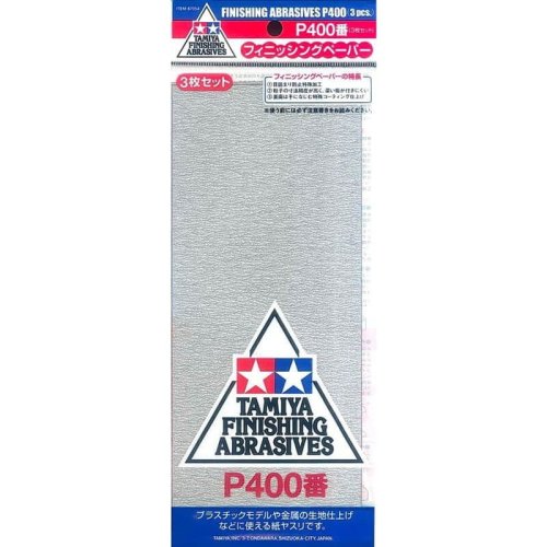 Go to product TAMIYA 87054 - Finishing Abrasive P400 (3 pcs)