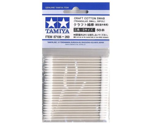 Go to product TAMIYA 87106 - Craft Cotton Swab Tr,S (Triangular Small) 50 szt