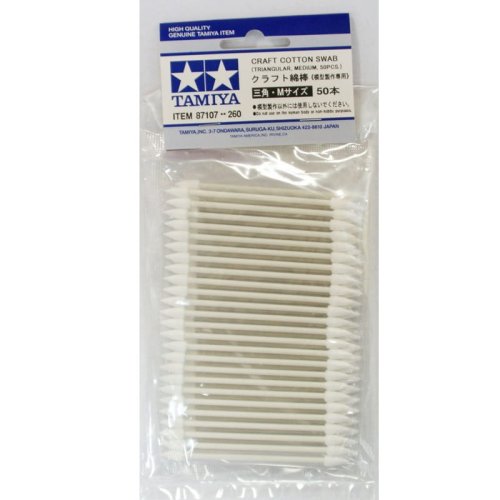 Go to product TAMIYA 87107 - Craft Cotton Swab Tr,M (Triangular Medium) 50 szt