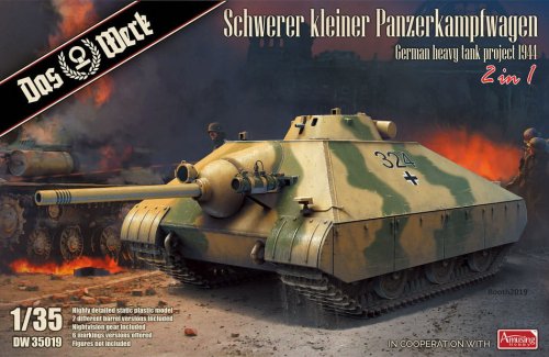 Go to product Das Werk DW35019 - 1:35 Schwerer kleiner Panzerkampfwagen German heavy tank project 1944