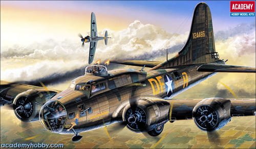 Go to product ACADEMY 12495 - 1:72 B-17 F Flying Fortress Memphis Belle