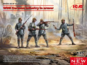 ICM 35722 - 1:35 WWI German Infantry in аrmor