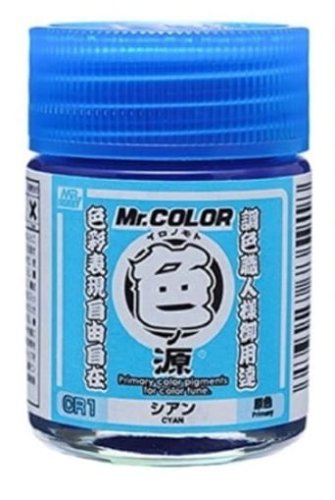 Go to product Mr.Hobby - Mr. Color CR1 paints pigment Cyan 18 ml