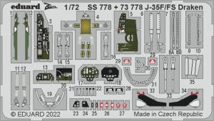 Eduard SS778 - 1:72 J-35F/FS Draken