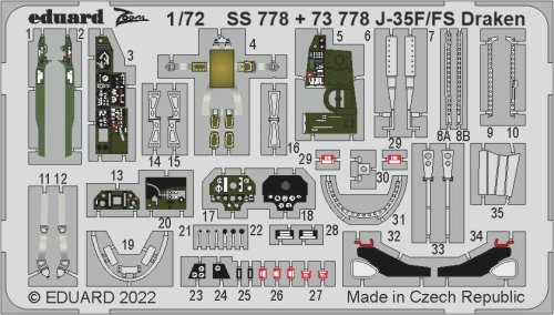 Go to product Eduard SS778 - 1:72 J-35F/FS Draken
