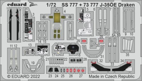 Go to product Eduard SS777 - 1:72 J-35ÖE Draken