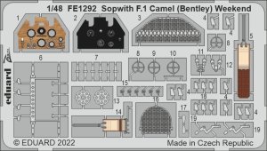 Eduard FE1292 - 1:48 Sopwith F.1 Camel (Bentley) Weekend