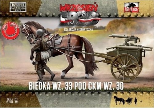 Go to product First to Fight 093 - September 1939 - 1:72 wz.33 horce cart for wz.30 MG