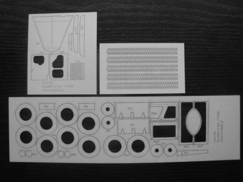 Go to product Modelik 1113W - 1:25 GAZ-69 M - set of laser cut frames