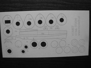 Modelik 0720W - 1:33 Messerschmitt Me-163B 1-a Komet - set of laser cut frames
