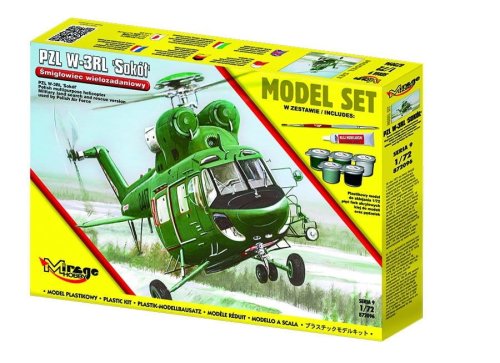 Go to product Mirage 872096 - 1:72 PZL W-3RL Sokół helicopter model set