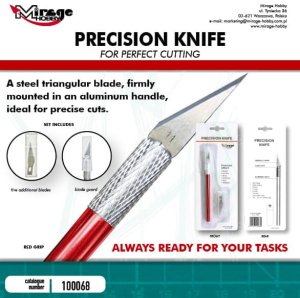 Mirage 100068 - Red modelling knife with replacement blades