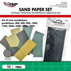 Mirage 100064 - Sandpaper set, 7pcs