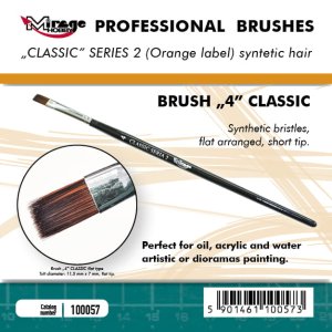 Mirage 100057 - Classic flat Paintbrush Series 2 size 4