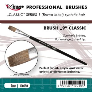 Mirage 100050 - Classic Paintbrush Series 1 size 9