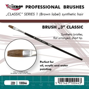 Mirage 100044 - Classic Paintbrush Series 1 size 3