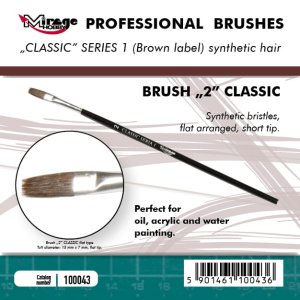 Mirage 100043 - Classic Paintbrush Series 1 size 2