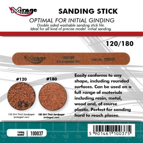 Go to product Mirage 100037 - Sanding stick 120/180