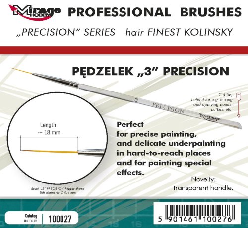 Go to product Mirage 100027 - Precision Kolinsky Paintbrush size 3