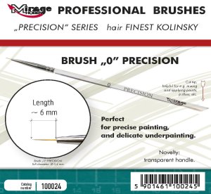 Mirage 100024 - Precision Kolinsky Paintbrush size 0
