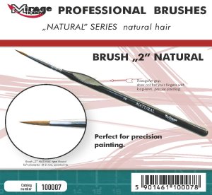 Mirage 100007 - Natural Paintbrush size 2