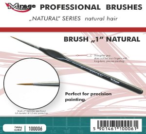 Mirage 100006 - Natural Paintbrush size 1