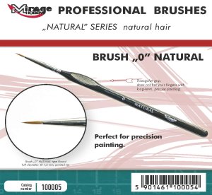 Mirage 100005 - Natural Paintbrush size 0