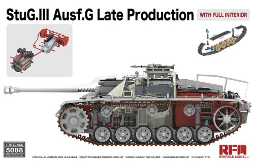 Go to product Rye Field Model 5088 - 1:35 StuG.III Ausf.G Late Production with Full Interior