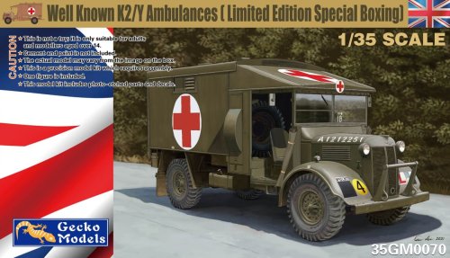 Go to product Gecko Models 35GM0070 - 1:35 Well Known Katy K2/Y Ambulances - Limited Edition Special Boxing