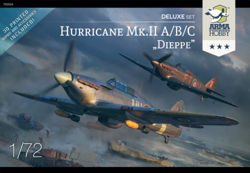 Go to product Arma Hobby 70054 - 1:72 Hawker Hurricane Mk.II A/B/C Dieppe - Deluxe Set