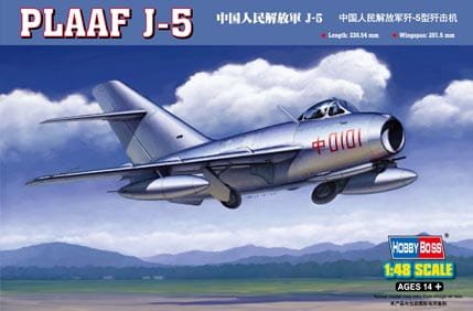 Go to product HOBBY BOSS 80335 - 1:48 Chinese People's Liberation Army Force J-5
