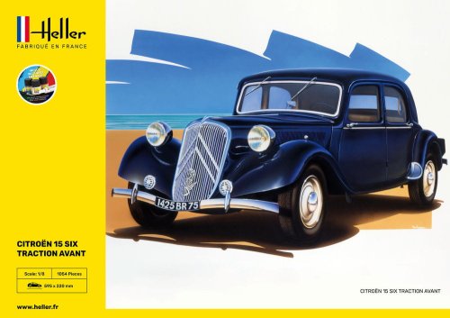 Go to product Heller 56799 - 1:8 Citroen 15 SIX Traction Avant - Starter Kit