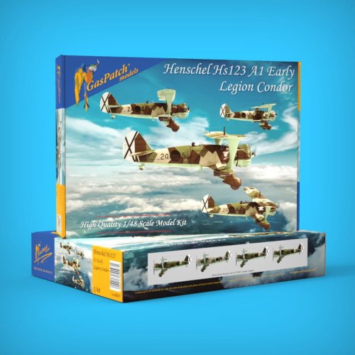 Go to product GasPatch 16-48097 - 1:48 Henschel Hs 123 A1 Early Legion Condor