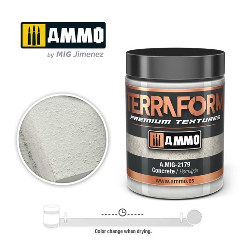 Go to product Ammo Mig 2179 - Concrete - Terraform Premium Textures 100 ml